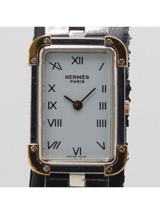 Hermes Accessories - ★SOLD★ Hermes Croajour Quartz White Dial Watch